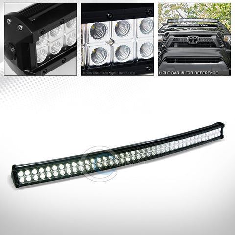 80X CREE CURVED LED 240W LIGHT BAR SPOT FLOOD OFFROAD BULL ROOF BUMPER MOUNT C01