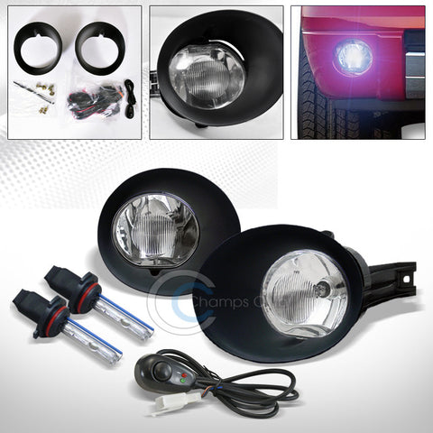 8000K HID XENON+CHROME BUMPER FOG LIGHTS+SWITCH DY 02-09 DODGE RAM/04-06 DURANGO