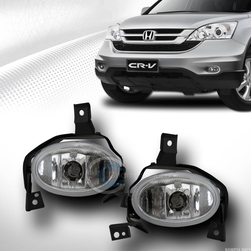 CLEAR LENS BUMPER DRIVING FOG LIGHTS LAMPS+SWITCH+WIRE KIT 10-11 HONDA CRV CR-V