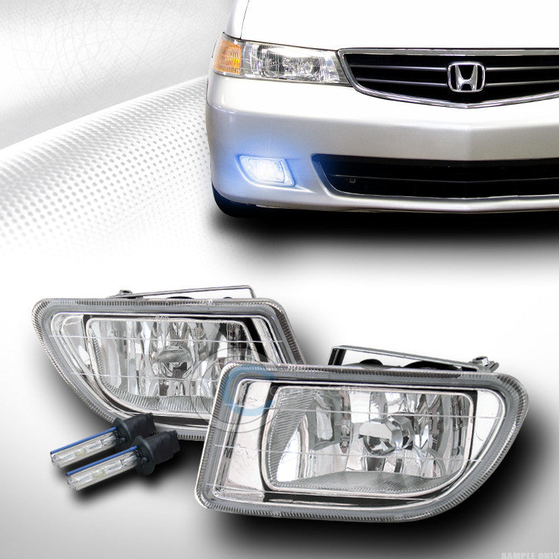 10000K HID XENON+CHROME BUMPER FOG LIGHTS W/SWITCH+WIRING PT 03 04 HONDA ODYSSEY