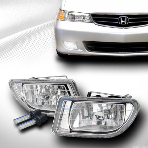 6000K HID XENON+CHROME BUMPER FOG LIGHTS W/SWITCH+WIRING PT 03 04 HONDA ODYSSEY