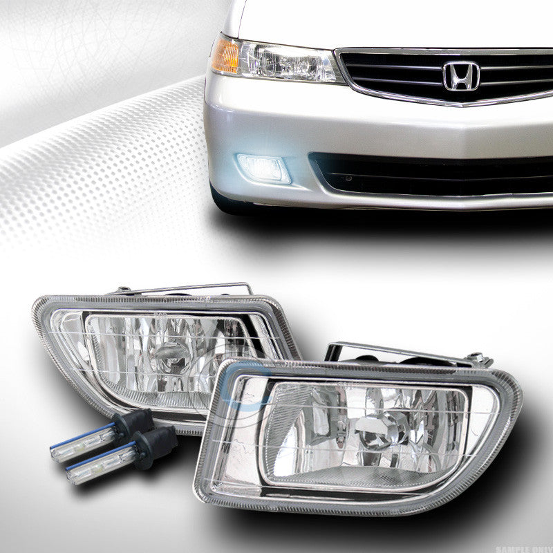8000K HID XENON+CHROME BUMPER FOG LIGHTS W/SWITCH+WIRING PT 03 04 HONDA ODYSSEY
