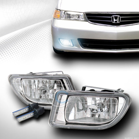 8000K HID XENON+CHROME BUMPER FOG LIGHTS W/SWITCH+WIRING PT 03 04 HONDA ODYSSEY