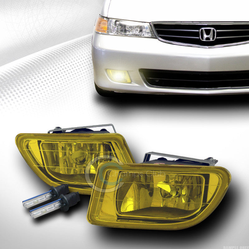 6000K HID XENON+YELLOW BUMPER FOG LIGHTS W/SWITCH+WIRING PT 03 04 HONDA ODYSSEY