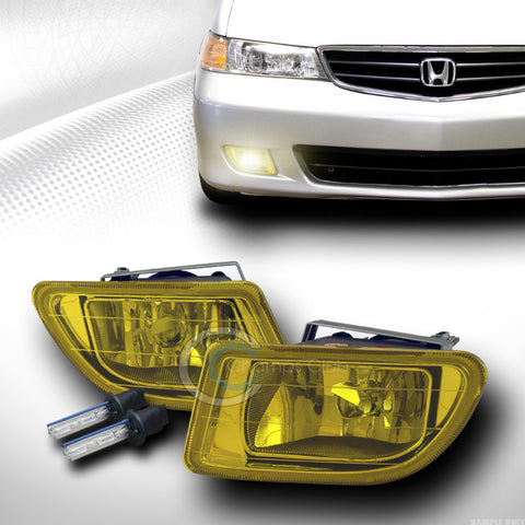 6000K HID XENON+YELLOW BUMPER FOG LIGHTS W/SWITCH+WIRING PT 03 04 HONDA ODYSSEY