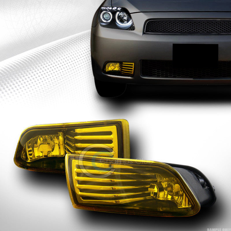 YELLOW CLEAR BUMPER DRIVING FOG LIGHTS LAMPS W/WIRING KIT PT 04/05-10 SCION tC