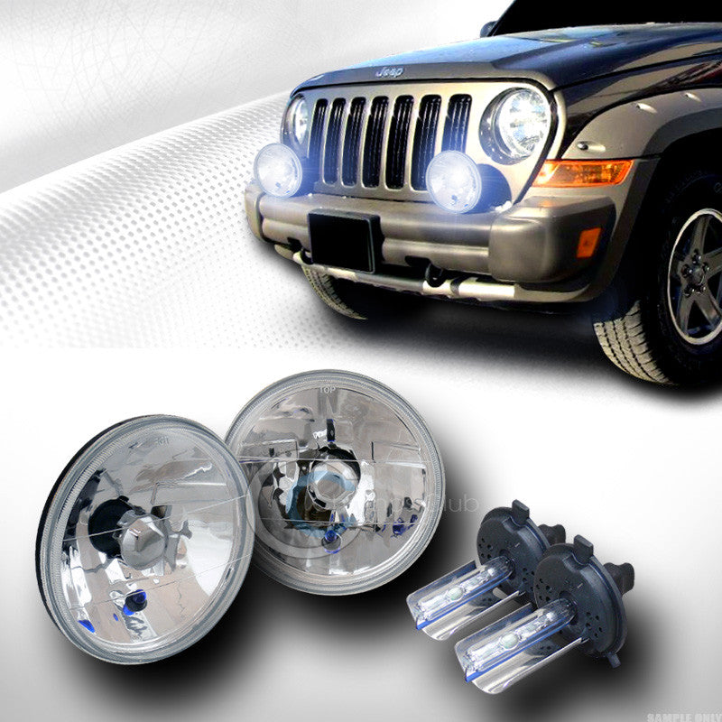 8000K HID XENON H4 BULBS+7