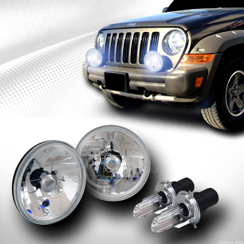 8000K HID BI-XENON H4 BULBS+7