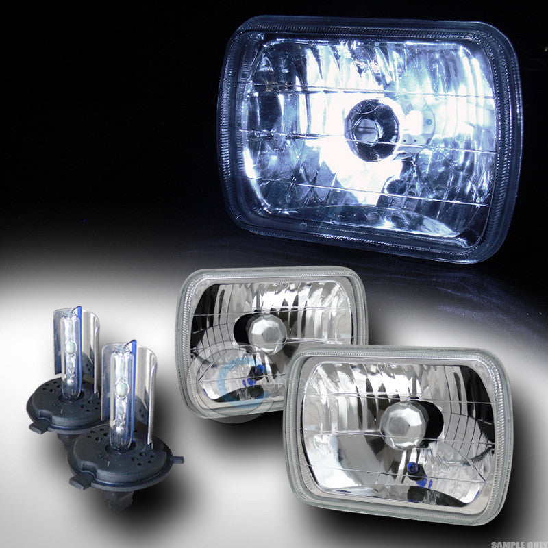 6000K HID XENON H4 BULB+UNIVERSAL 7