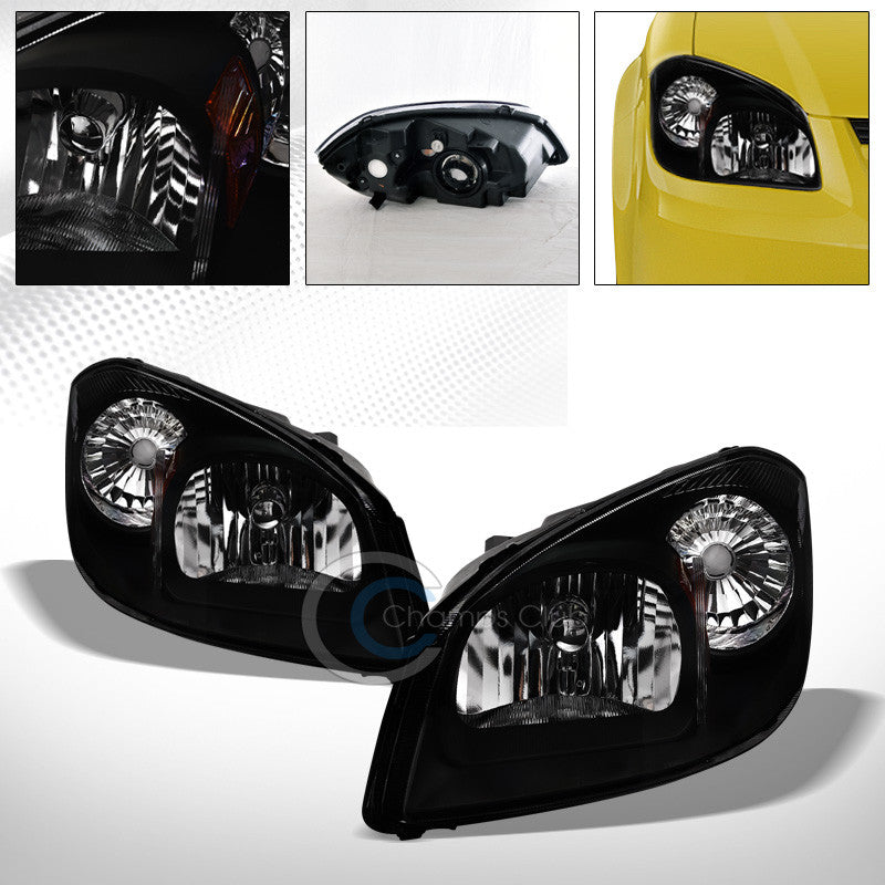FACTORY BLACK CRYSTAL HEAD LIGHTS SIGNAL LAMPS AMBER NB 05-10 COBALT/PURSUIT/G5