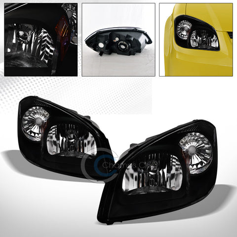 FACTORY BLACK CRYSTAL HEAD LIGHTS SIGNAL LAMPS AMBER NB 05-10 COBALT/PURSUIT/G5