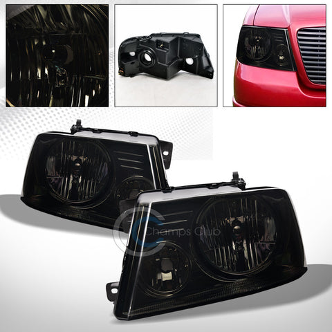 FACTORY SMOKE CRYSTAL HEAD LIGHTS SIGNAL LAMPS NB 04-08 F150/06+ LINCOLN MARK LT
