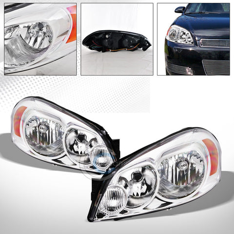 FACTORY CHROME CRYSTAL HEAD LIGHTS SIGNAL LAMPS AMB NB 06-16 IMPALA/MONTE CARLO