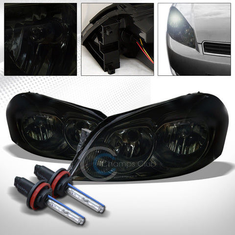 6000K HID XENON+SMOKE HEAD LIGHTS SIGNAL AMBER NB 06-16 CHEVY IMPALA/MONTE CARLO