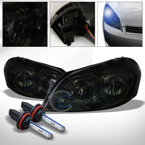 8000K HID XENON+SMOKE HEAD LIGHTS SIGNAL AMBER NB 06-16 CHEVY IMPALA/MONTE CARLO