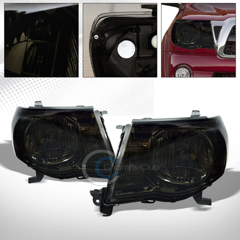 FACTORY STYLE SMOKE CRYSTAL HEAD LIGHTS TURN SIGNAL LAMPS NB 05-11 TOYOTA TACOMA