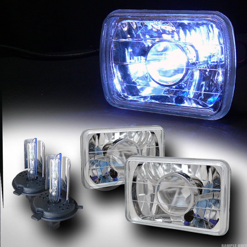 8000K HID XENON H4 BULBS+UNIVERSAL 4