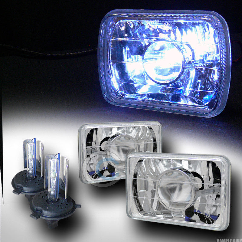 8000K HID XENON H4 BULBS+UNIVERSAL 7