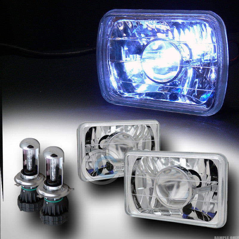 8000K HID BI-XENON H4 BULBS+7