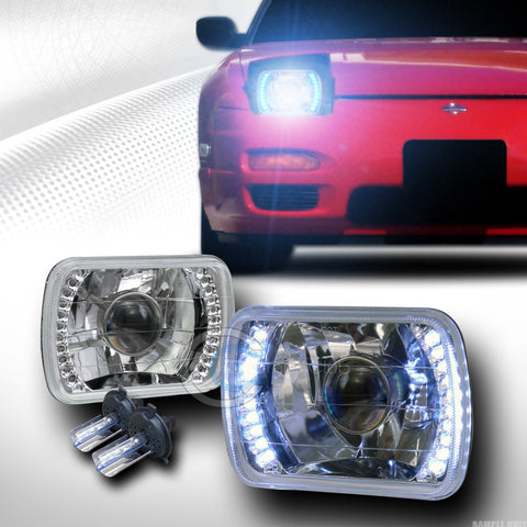 8000K HID XENON H4 BULBS+7