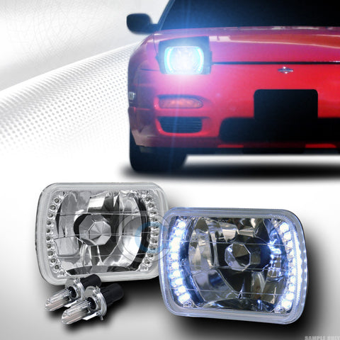 8000K HID BI-XENON H4 BULBS+UNIVERSAL 7