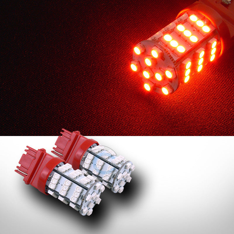 2X AMBER 3156 54 COUNT SMD LED LIGHT BULBS FRONT TURN SIGNAL LAMP 3047 3056 3155