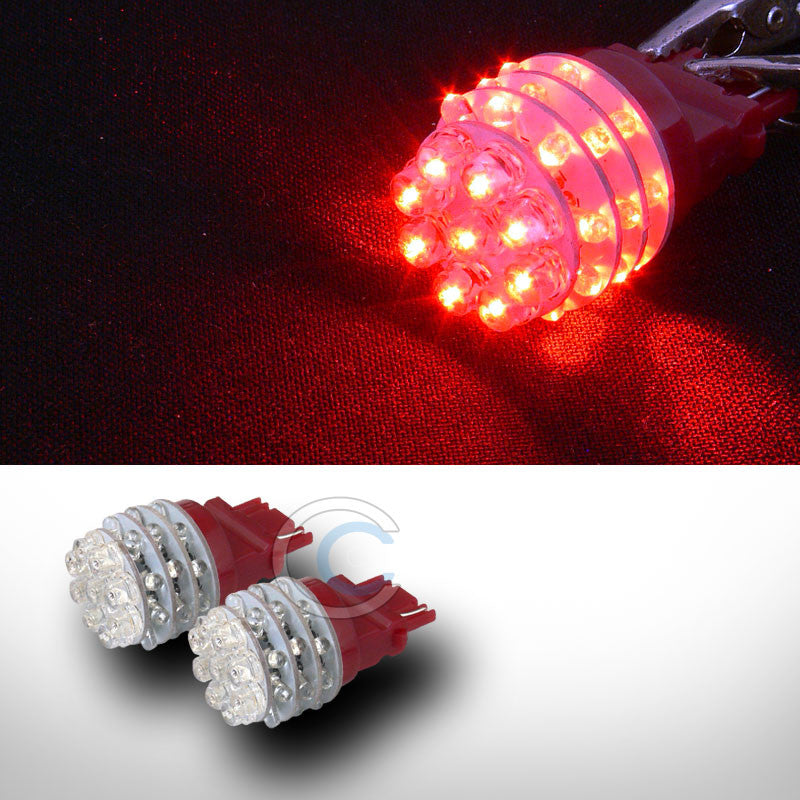 2X RED 3156 36 COUNT LED LIGHT BULB FRONT TURN SIGNAL LAMPS 3056 3057 3356 12V