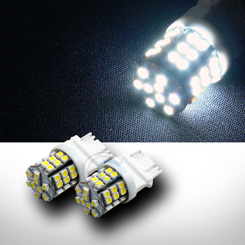 2pc 3157 45x 3528 SMD LED Super Bright White Front Side Marker Light Bulb DC 12V