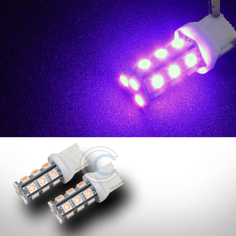 2X PINK 7440 18 COUNT SMD LED LIGHT BULB CAR AUTO FRONT TURN SIGNAL LAMPS 12V CA