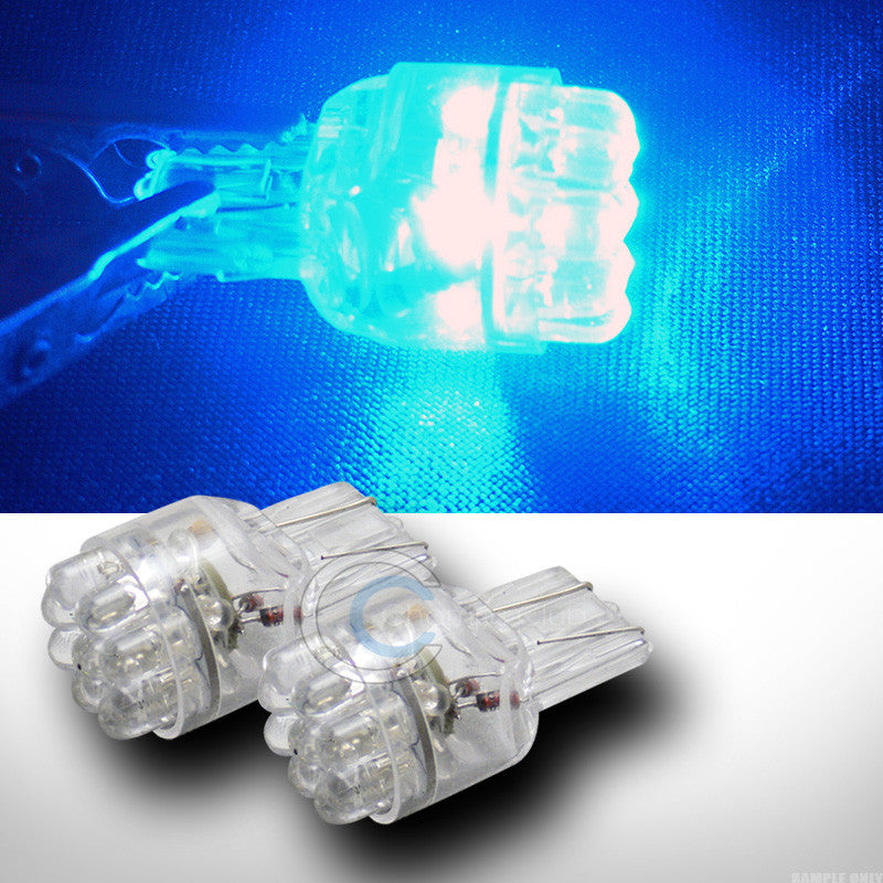 2pc 7443 T20 15x High Power LED Super Blue Front Turn Signal Light Bulb DC 12V