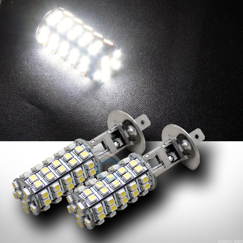 2pc White H1 68x 3528 SMD/SMT LED Car Bumper Fog/Driving Light Lamp Bulbs New CC