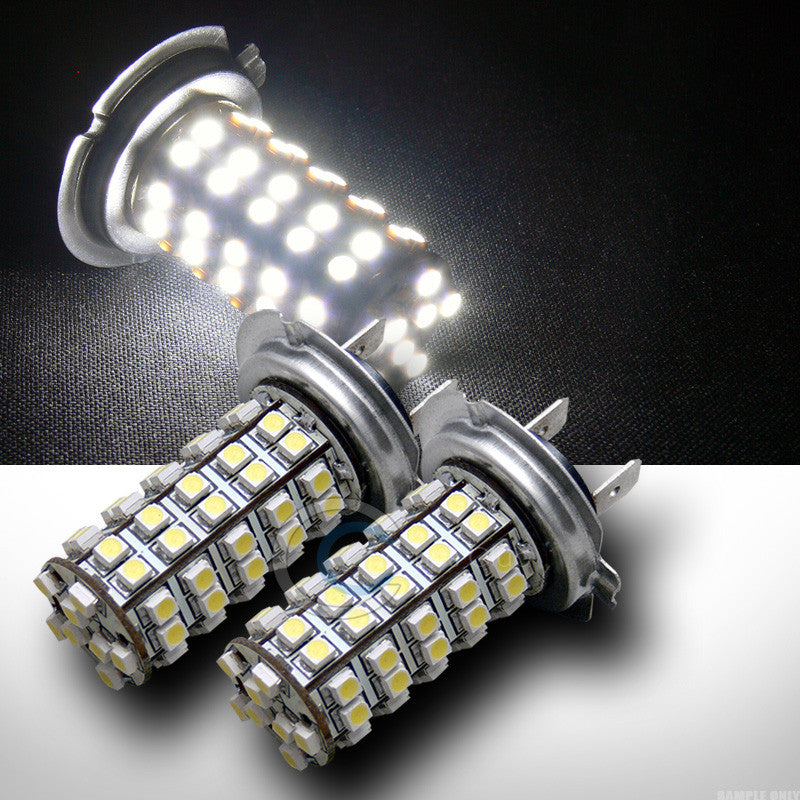 2pc Xenon White Super Bright H7 68x SMD LED Daytime Running Light DRL Lamp Bulbs