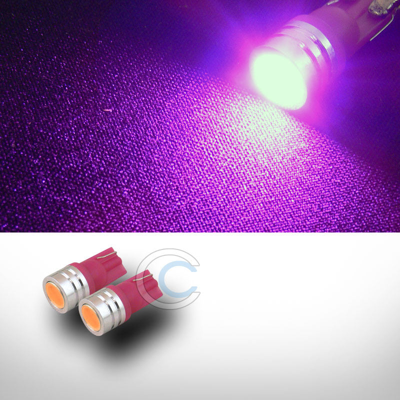 2X PINK T10 WEDGE 1 HIGH POWER SMD LED LIGHT BULB INTERIOR/GLOVE BOX/DOME/MAP