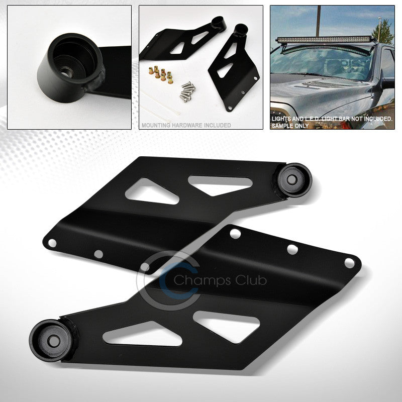 BLACK ROOF PILLAR MOUNT BRACKETS RACK FOR 50