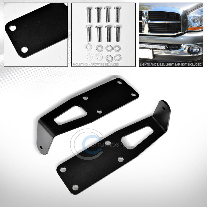 BLACK BUMPER MOUNT BRACKETS KIT FOR 20