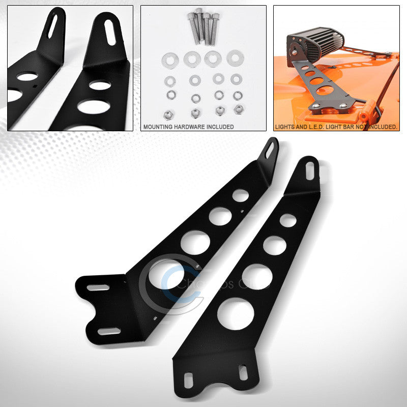 BLK HOOD MOUNT BRACKET RACK KIT FOR 10