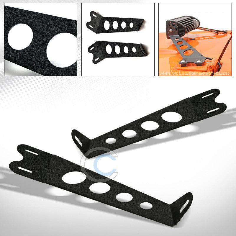 TEXTURED BLK HOOD MOUNT BRACKET FOR 10