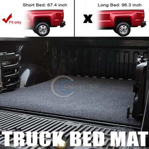 GREY/BLACK TRUCK BED CARGO BOX TRUNK FLOOR RUG MAT CARPET 09-17 DODGE RAM 5.7 FT