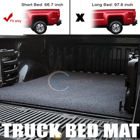 GREY/BLK TRUCK BED CARGO BOX TRUNK FLOOR RUG MAT CARPET 07-17 TUNDRA 5.6'/67.2