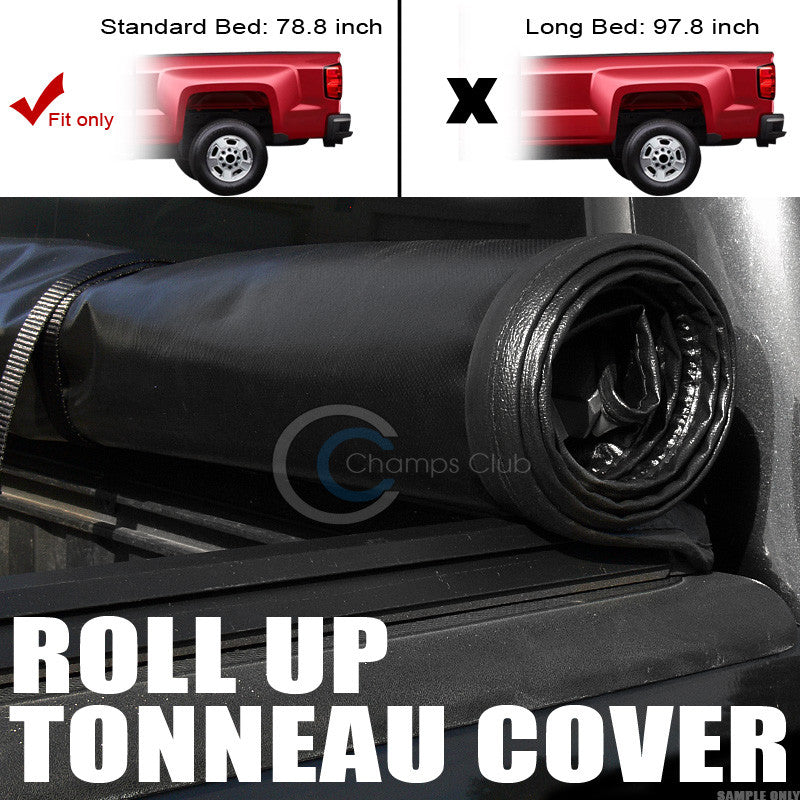 ROLL-UP SOFT TONNEAU COVER 88-00 CHEVY/GMC C/K C10 PICKUP STD/EXT CAB 6.5 FT BED