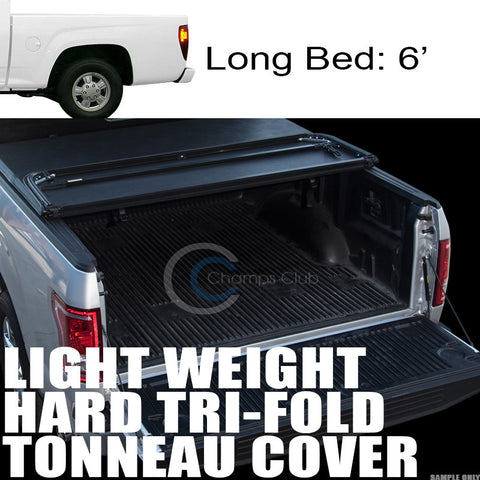 TRI-FOLD HARD TONNEAU COVER LW 04-12 COLORADO/CANYON REGULAR/EXTENDED CAB 6' BED