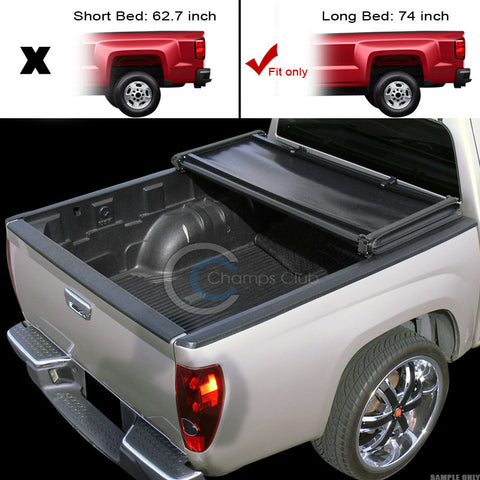 TRI-FOLD SOFT TONNEAU COVER 04-12 CHEVY COLORADO/GMC CANYON STD/EXT CAB 6 FT BED