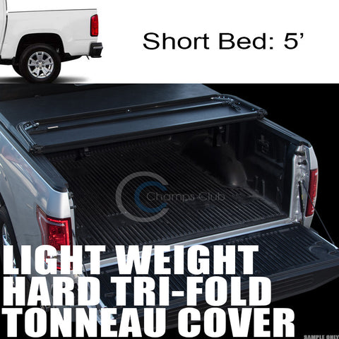 TRI-FOLD HARD TONNEAU COVER LW 15-17 CHEVY COLORADO/GMC CANYON CREW CAB 5 FT BED