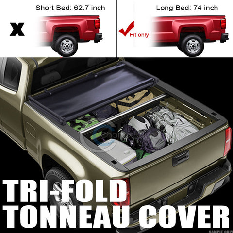 TRI-FOLD SOFT TONNEAU COVER 15/16+ COLORADO/CANYON DOUBLE/CREW CAB 6 FT LONG BED