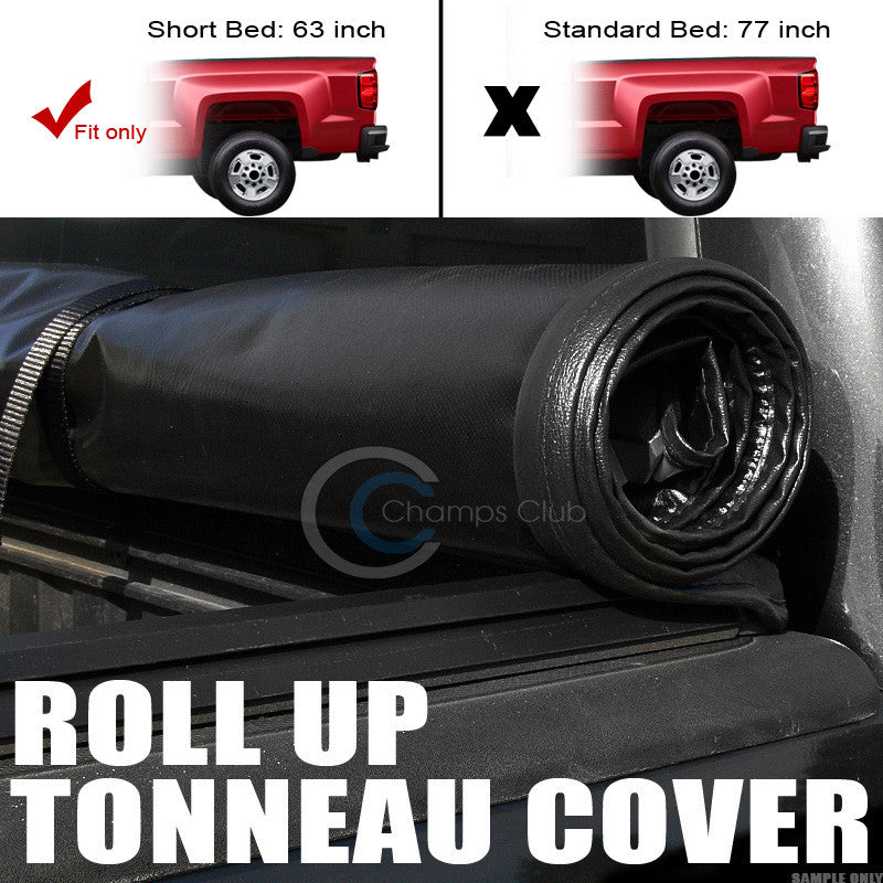 ROLL-UP SOFT TONNEAU COVER 00-04 DODGE DAKOTA QUAD/CREW CAB 5.5 FT 66