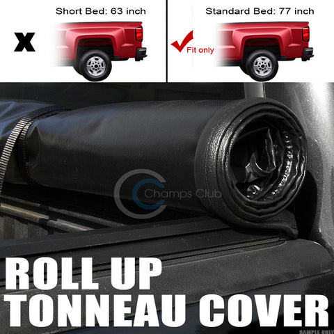 ROLL-UP SOFT TONNEAU COVER 05-11 DODGE DAKOTA EXTENDED/CLUB CAB 6.5 FT 78