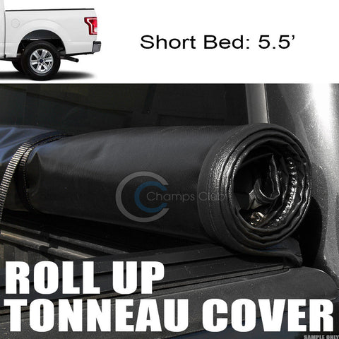 ROLL-UP SOFT TONNEAU COVER 15-17 F150 SUPERCREW/CREW CAB 5.5 FT 66