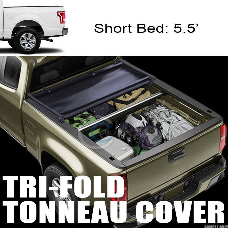 TRI-FOLD SOFT TONNEAU COVER 15-17 F150 SUPERCREW/CREW CAB 5.5'/66