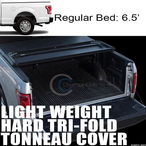 TRI-FOLD HARD TONNEAU COVER LW 15-17 F150 REGULAR/SUPER/SUPERCREW 6.5 FT 78