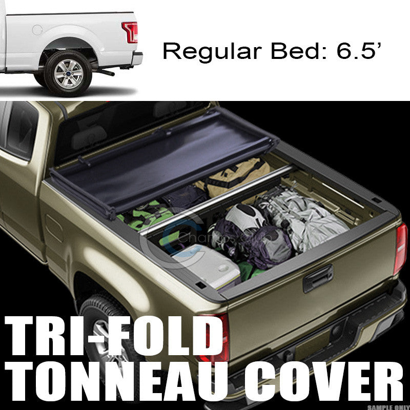 TRI-FOLD SOFT TONNEAU COVER 15-17 FORD F150 REGULAR/SUPER/SUPERCREW 6.5'/78